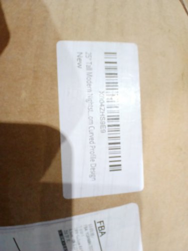 Wide Round Nightstand  Bedside Table with Charging Station - 23.4" x 15.6 x 25.3" - Brown (Model: FN-NS002-WAL) image 7
