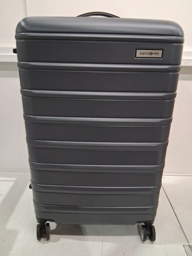 2pc Samsonite Omni 2 Hardside Expandable Spinner Luggage suitcase with telescopic handles - 22" & 24" - Solid Charcoal grey (model: 138449-3386) image 9