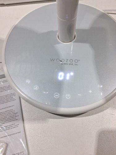 Woozoo 360° Pedestal 12-SPEED Air Circulator - ADJUSTABLE HEIGHT 21" TO 40" - WHITE (Model: STF-360DC/1747373) image 4