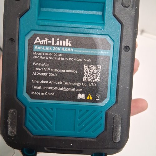 ant-Link 20v lithium ion battery for snow shovel - 4.0ah (model: LB4.0-10C-MT) image 4