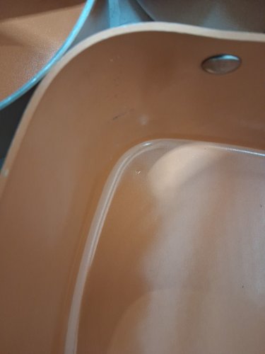 10PC Starfrit Eco Copper Ceramic Non-stick Cookware Set - Orange (Model: 030096-001-0000) image 6