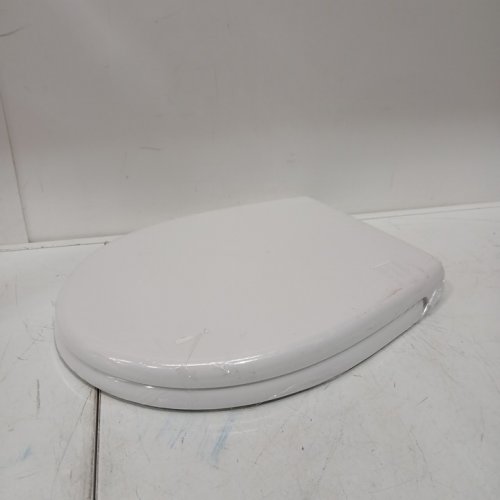 CHURCH ROUND ENAMELED WOOD TOILET SEAT, EASILY REMOVES FOR CLEANING - 16" X 14.4" - WHITE - (MODEL: 540EC000) image 3
