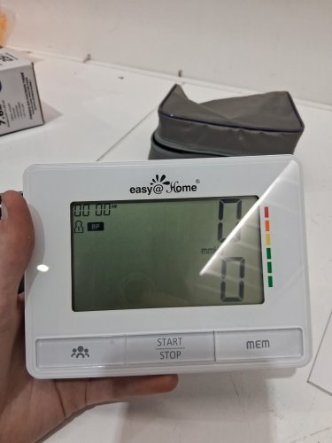 Easy@Home Large Cuff digital Blood Pressure Monitor - 22-42cm Adjustable Large Cuff - white (model:EBP-073) image 4
