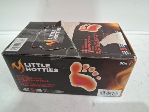 30pk little hotties adhesive toe warmers - up to 5hrs warm - (model: 1872180) image 2