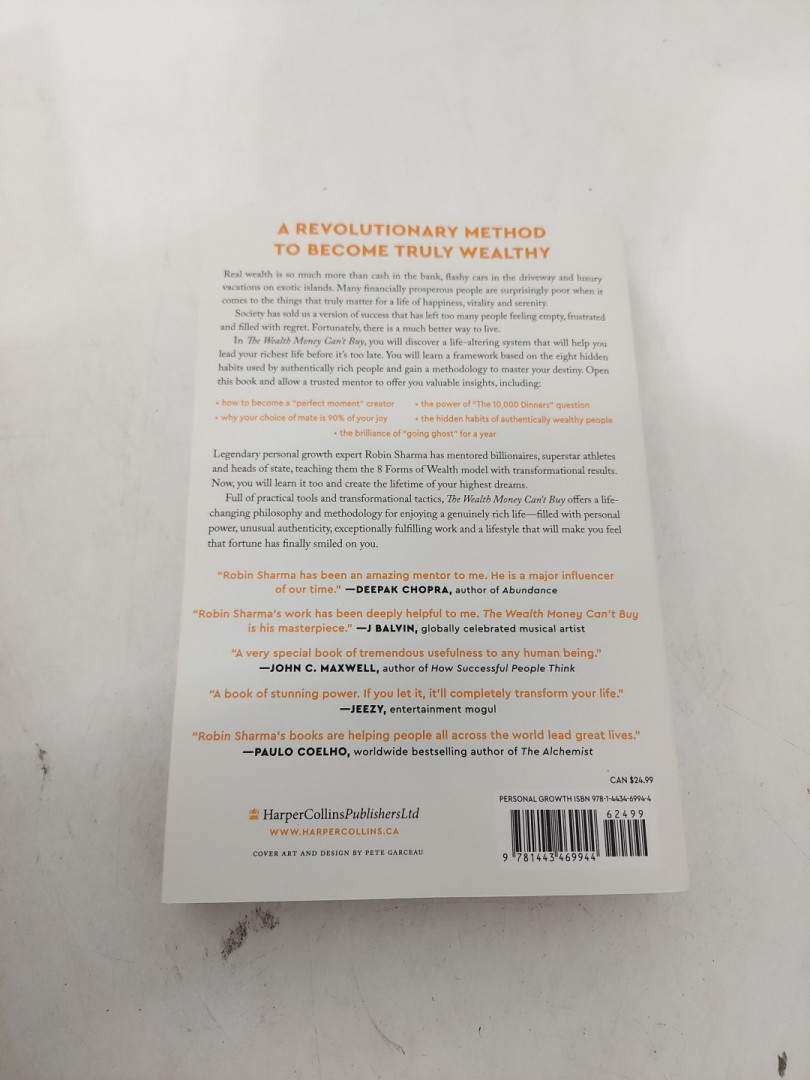 (Paperback) The Wealth Money Can't Buy: The 8 Hidden Habits to Live Your Richest Life by Robin Sharma image 3