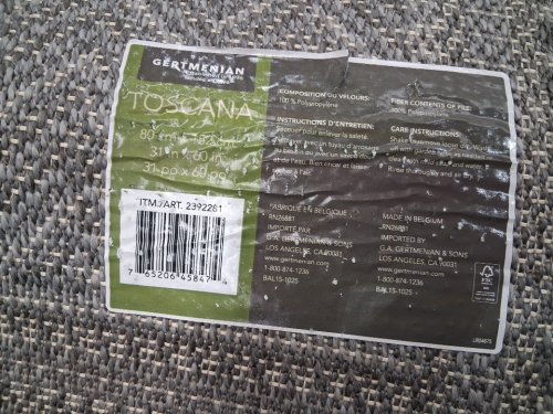 GERTMENIAN TOSCANA OUTDOOR RUNNER - 31"X60" - grey/BROWN (STYLE : 2392281) image 4