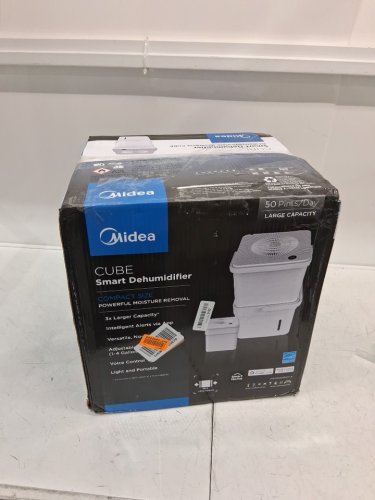 MIDEA CUBE 50 PINT SMART WIFI DEHUMIDIFIER - 4,500 SQ. FT - WHITE (MODEL: MAD50S1QWT-A) image 2