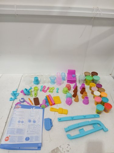27PC PLAY-DOH KITCHEN CREATIONS ULTIMATE ICE CREAM TRUCK PLAYSET WITH ACESSORIES & NON-TOXIC PLAYDOH - MULTICOLOR (MODEL: F1039/1582448) image 6