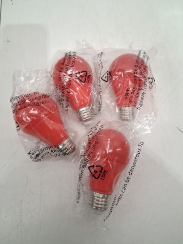 2 (2pk) LAMPTOBE LED Sleep Light Bulbs (4 total) - A19 - E26 - 9W - Red image 3