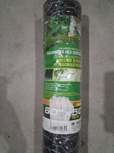 proyard galvanized steel chicken wire - 22ga 60"x50ft - silver image 2