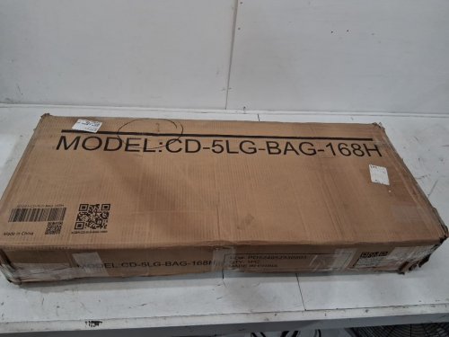 5-tier steel grid storage shelves with hanging side bags - 36" x 16" x 72" - black - (model: cd-5lg-bag-168h) image 4