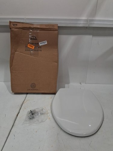 BEMIS slow close ELONGATED TOILET SEAT - 19" - WHITE (MODEL: 7300slec 000) image 2