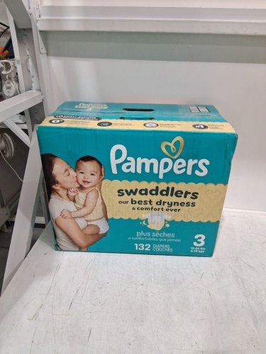 132PK Pampers Swaddlers Disposable Baby Diapers - SIZE 5 - 20-37lb image 2