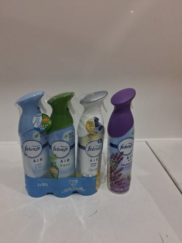 4PK Febreeze Air Refresher Scented Freshener - 250g Each - linen & sky/gain original/ kitchen/ocean image 2
