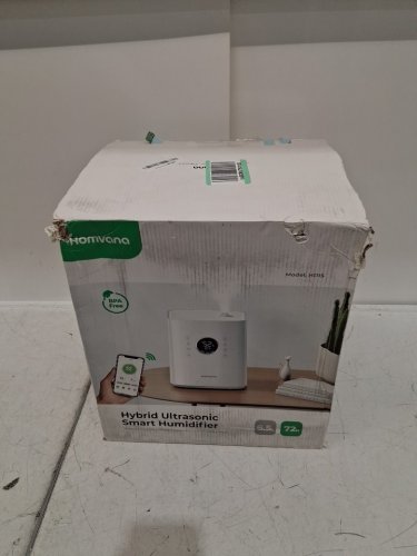 HOMVANA ULTRASONIC WARM & COOL MIST HYYBRID SMART HUMIDIFIER WITH WIFI APP CONNECTION & AROMA TRAY - 6.5L / 861SQ.FT COVERAGE - WHITE/BLACK (MODEL: H111S) image 2