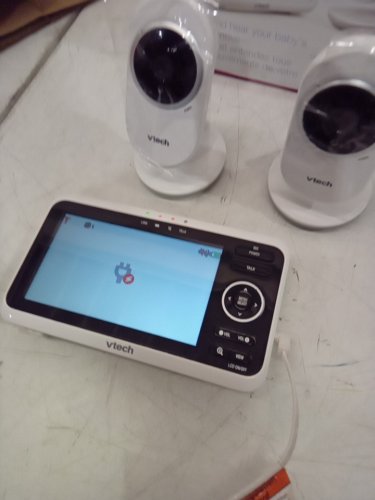 VTECH digital BABY MONITOR WITH 2 CAMERAS, AUTO NIGHT-VISION, 2-WAY AUDIO, TEMPERATURE - 2.8" LCD SCREEN - WHITE (MODEL: VM3252-2) image 3