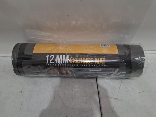 CAP BARBELL HIGH DENSITY EXERCISE YOGA MAT WITH STRAP - 68"X24"X1/2" - GREY - (MODEL: MTIS-6523-12GY) image 4