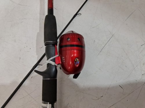 Bass Pro Shops Quick Draw Spincast Rod and Reel Combo - 6ft 6" - medium - fast - red / black - (model: qssc1066mc-2) image 5