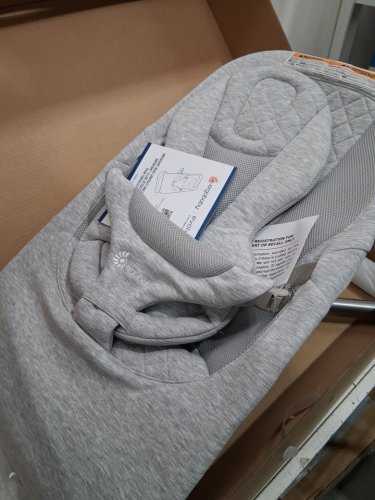 ERGOBABY EVOLVE 3-IN-1 ADJUSTABLE BOUNCER SEAT/CHAIR FOR NEWBORNS TO TODDLERS - 20LBS CAPACITY - LIGHT GREY (MODEL: EVLBNCLTGRYNA) image 5