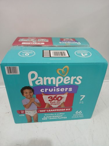 66PK PAMPERS CRUISERS 360° DIAPERS - WHITE - SIZE 7 image 2