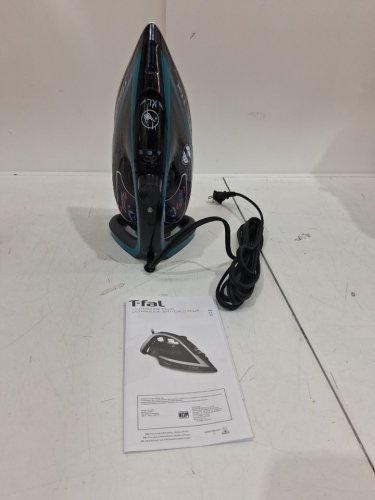 T-FAL ULTRAGLIDE PLUS ENHANCED STEAM IRON WITH CALCIUM COLLECTOR - BLACK/TEAL (MODEL: 1980969/FV5871Q0) image 3