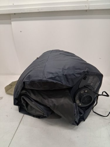 INTEX DURA-BEAM PLUS SELF-INFLATING/DEFLATING AIR MATTRESS WITH BUILT-IN PILLOW & electric AIR PUMP - TWIN 16.5" x 39" x 75" - BLACK (MODEL: AP619D/64121ED) image 4