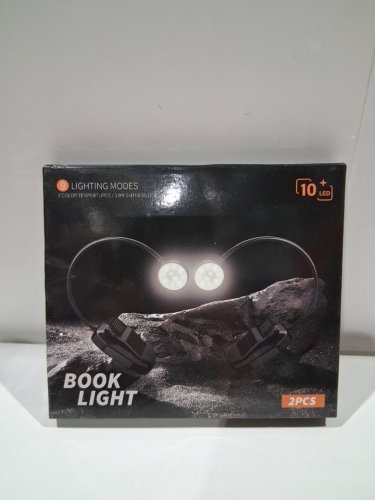 2pk BOOK LIGHTs with 9 lighting modes and 10 plus led (3 color temp/3 brightness levels) - black. image 2