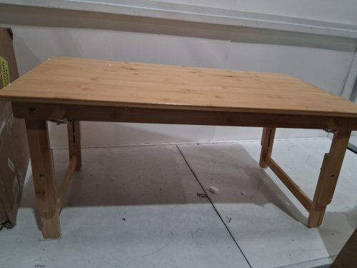 Bamboo Coffee Table Foldable - 33.5" x 17.7"  x 15.7" image 5