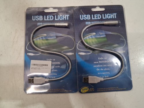 2 FLEXIBLE USB LED LAPTOP LIGHT - SILVER image 2