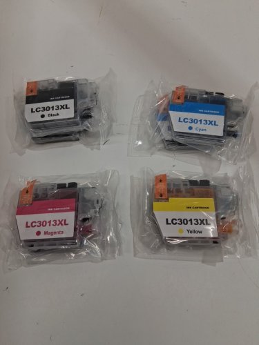 8PK HALLOLUX Ink Cartridges XL for various Brother inkjet printers - black, cyan, magenta, yellow (model: LC3013xl) image 3