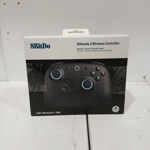 8BITDO ULTIMATE 2 WIRELESS GAMING CONTROLLER WITH TMR JOYSTICKS, SWITCHABLE HALL EFFECT/TACTILE TRIGGERS, RGB FIRE RING - BLACK image 2