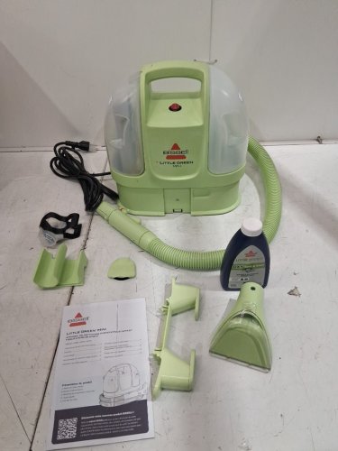 BISSELL Little Green Mini Corded Portable Carpet and Upholstery Deep Cleaner with Self-Cleaning Tough Stain Tool and Hydrorinse Tool (model: 4075B) image 3