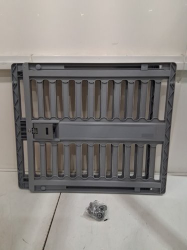 Amazon Basics Adjustable Wide Pet Gate  - 28.7-39.4" x 23" - cool grey (model: PG-P) image 3