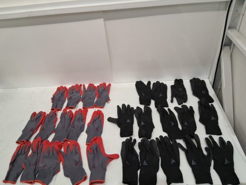 14PR HAND CREW FOAM LATEX COATED WORK GLOVES - extra large - RED/GREY/BLACK (MODEL: 1769987) image 4