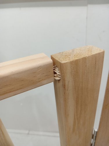 FOLDABLE WOODEN pet gate - 4ft x 2ft - natural image 4