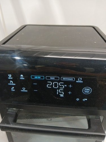 chefman 6-in-1 digital air fryer oven with touchscreen & dishwasher safe accessories - 12qt capacity - black (model: rj38-rdo-v12-ca) image 6