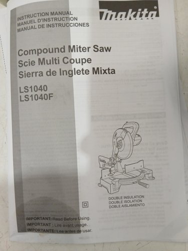 Makita CORDED Compound Mitre Saw WITH Electric Brake / 45° Bevel Left/ 52° Mitre Right - 4600RPM - Turquoise (Model: LS1040) image 9