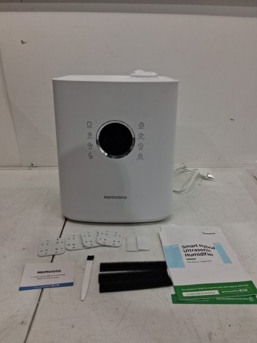 HOMVANA ULTRASONIC WARM & COOL MIST HYYBRID SMART HUMIDIFIER WITH WIFI APP CONNECTION & AROMA TRAY - 6.5L / 861 SQ.FT. COVERAGE - WHITE/BLACK (MODEL: H111S) image 2