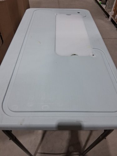 bps FOLDING FILLET TABLE - 43" x 23.5"  - white - (model:1a-fl128/3496646) image 3