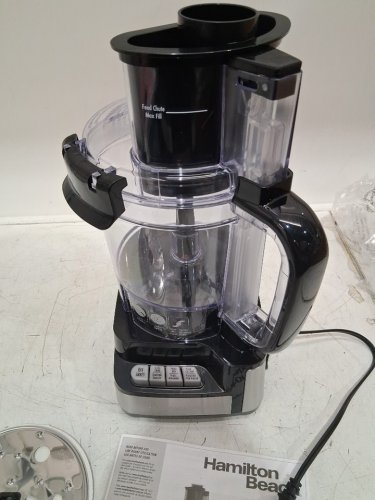 HAMILTON BEACH 12-CUP STACK & SNAP FOOD PROCESSOR - SILVER/BLACK (Model: 70725C) image 5