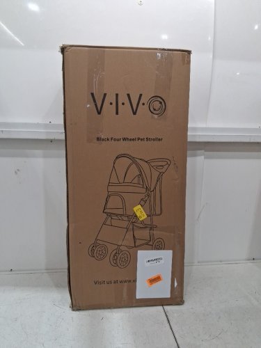 Vivo 4-Wheel Foldable Pet Stroller Carrier -Up To 30LB -Black (Model: ‎STROLR-V001K) image 10