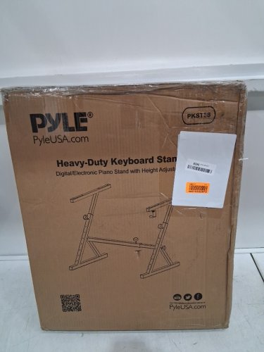 PYLE HEAVY DUTY FOLDING REINFORCED Z KEYBOARD STAND, FITS 54-88 KEY ELECTRIC PIANOS (MODEL:PKST38) image 6