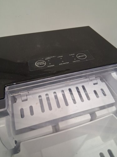 COUNTERTOP ICE MAKER WITH HANDLE AND SCOOP - 26LB - BLACK (MODEL: WBJ-10A) image 9