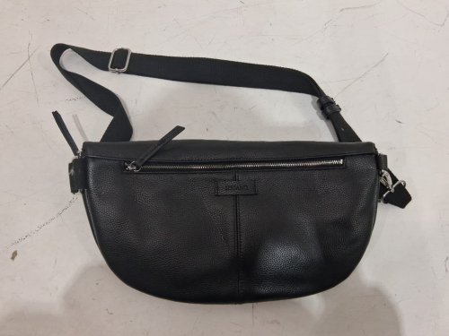 WOMEN'S SIRIANO GENUINE LEATHER CROSS BODY BAG - 12.7" - BLACK (STYLE: 1960988) image 2