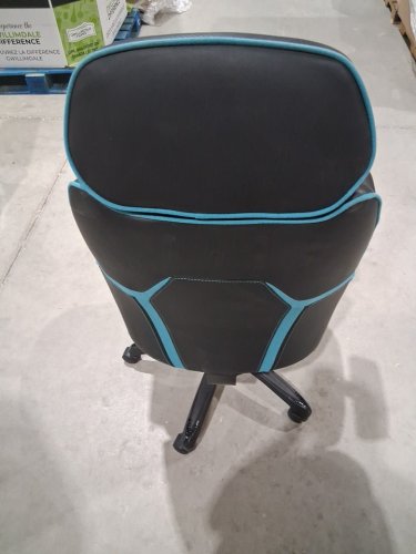 DPS Centurion Gaming Chair with Adjustable Headrest  - Black/ Blue image 6