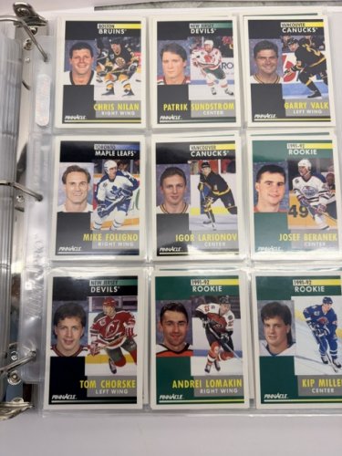 400+ APPROX ASSSTD PINNACLE 1991 HOCKEY NHL CARDS image 7