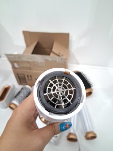 7pc blow dryer brush with curling wands - white (model: wt-622) image 4