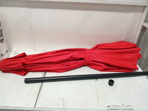 garvee outdoor patio umbrella with 8 sturdy ribs & push button tilt crank - 9ft - red (MODEL: PPG_34FLSTJC) image 3