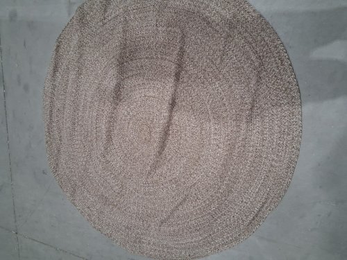 SAFAVIEH BRAIDED COLLECTION Handmade Country Cottage Reversible Cotton ROUND Area Rug - 6FT - IVORY/BEIGE (MODEL: BRD256B-6R) image 2