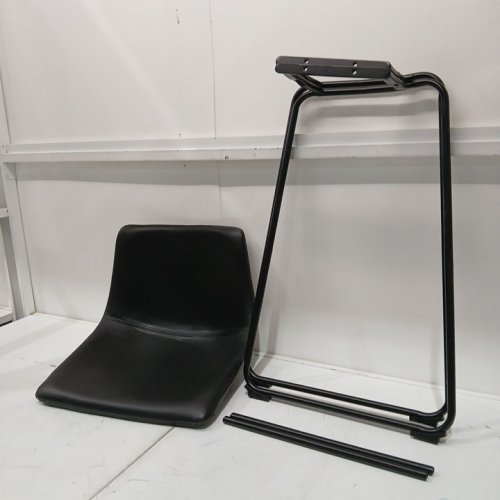 homcom Upholstered Counter Height bar stool - 26" - black - (model:835-776v00bk) image 3